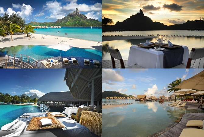 渡假村退房→茉莉亞島機場→波拉波拉島→波拉波拉四季渡假村入住→渡假村內晚餐