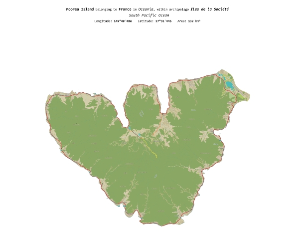 MOOREA島就像是群島的心臟一樣